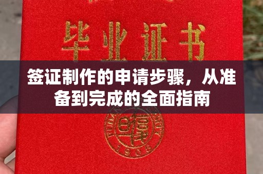 永宁签证制作的申请步骤，从准备到完成的全面指南